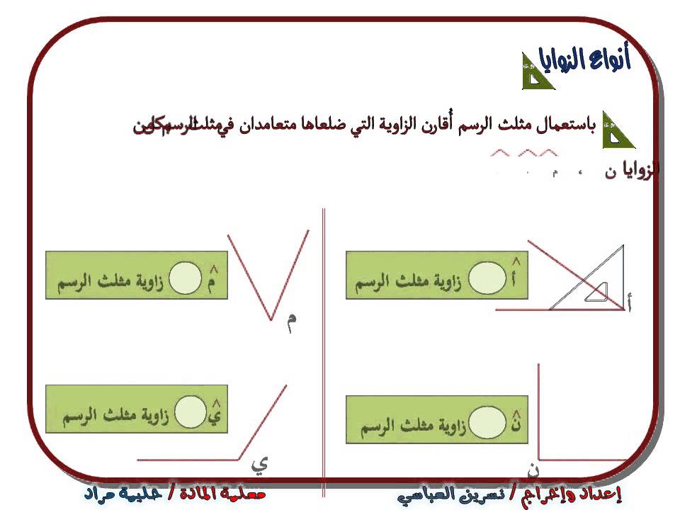 انواع الزوايا - معلومات عن الرياضه 5861 1